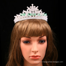 Direct Factory Rhinestone Tiara Clear Stone Crown pour le mariage